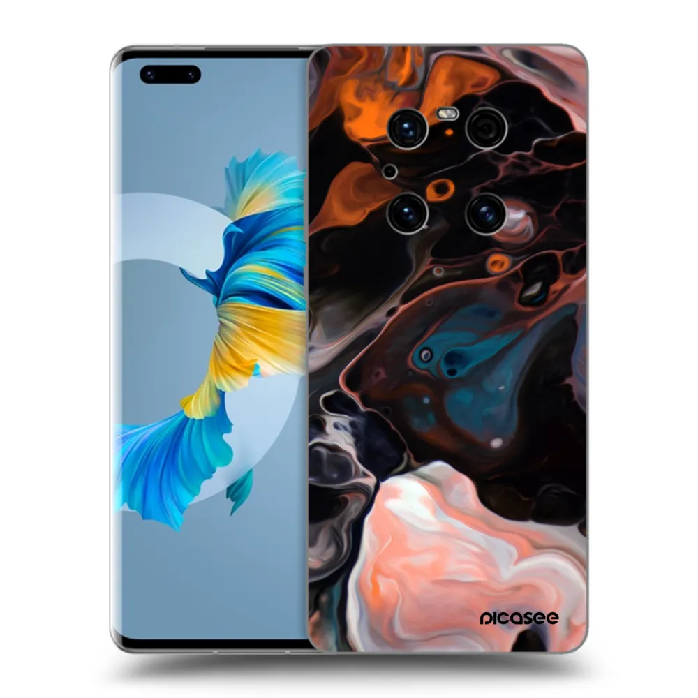 Picasee silikonový černý obal pro Huawei Mate 40 Pro - Cream