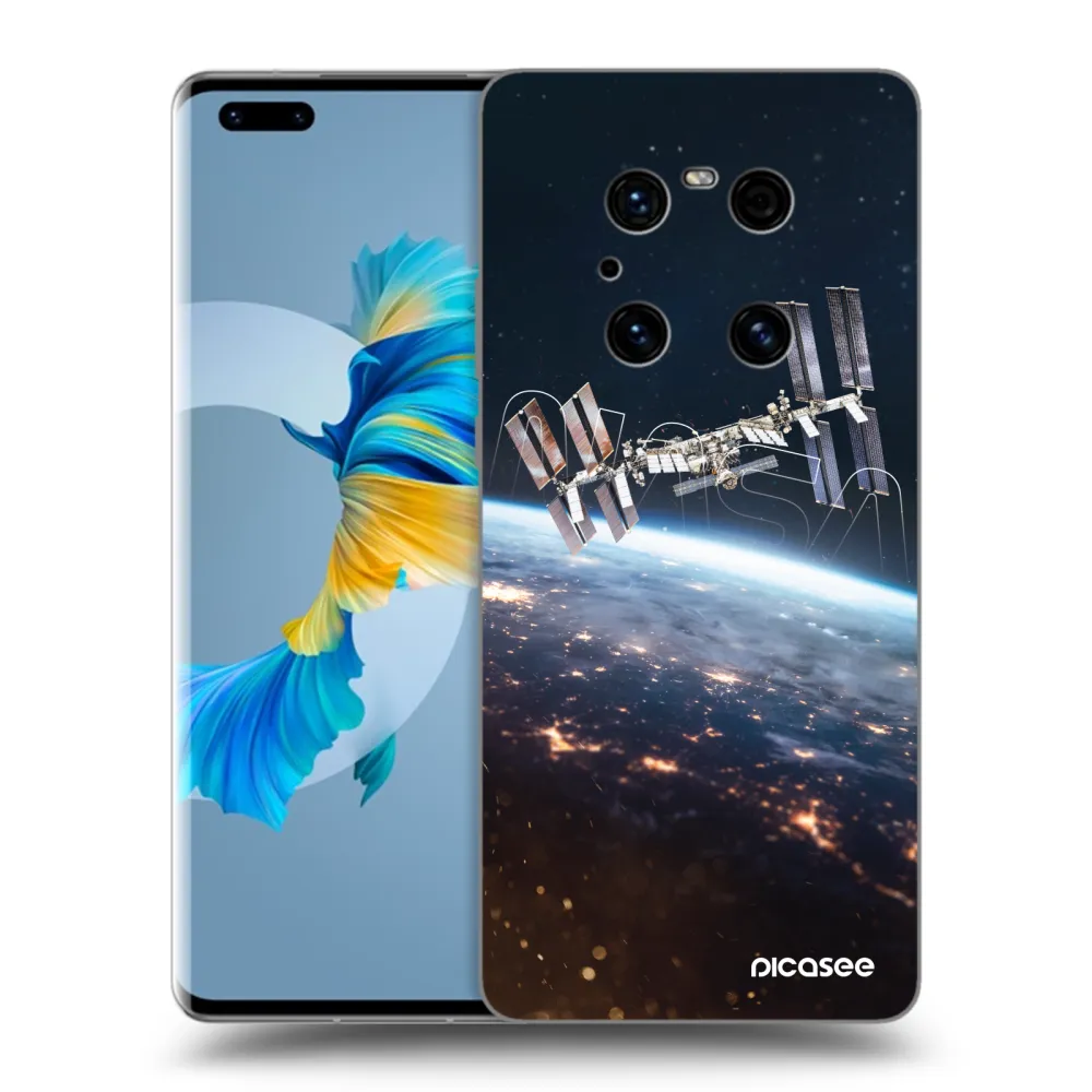 Picasee silikonový černý obal pro Huawei Mate 40 Pro - Station