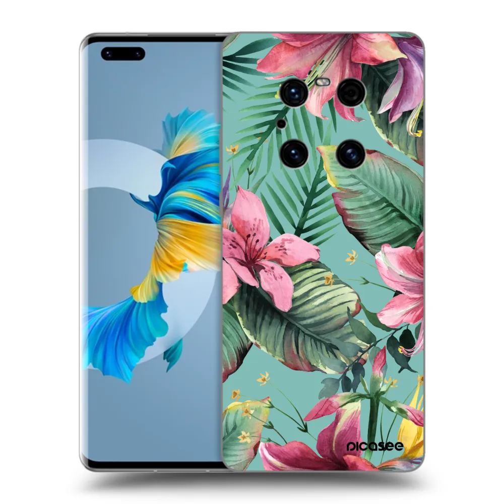 Picasee silikonový černý obal pro Huawei Mate 40 Pro - Hawaii