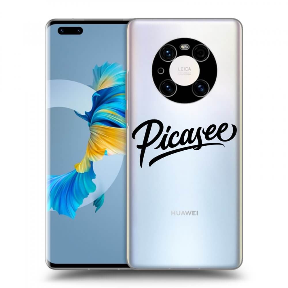 Picasee silikonový průhledný obal pro Huawei Mate 40 Pro - Picasee - old logo - black