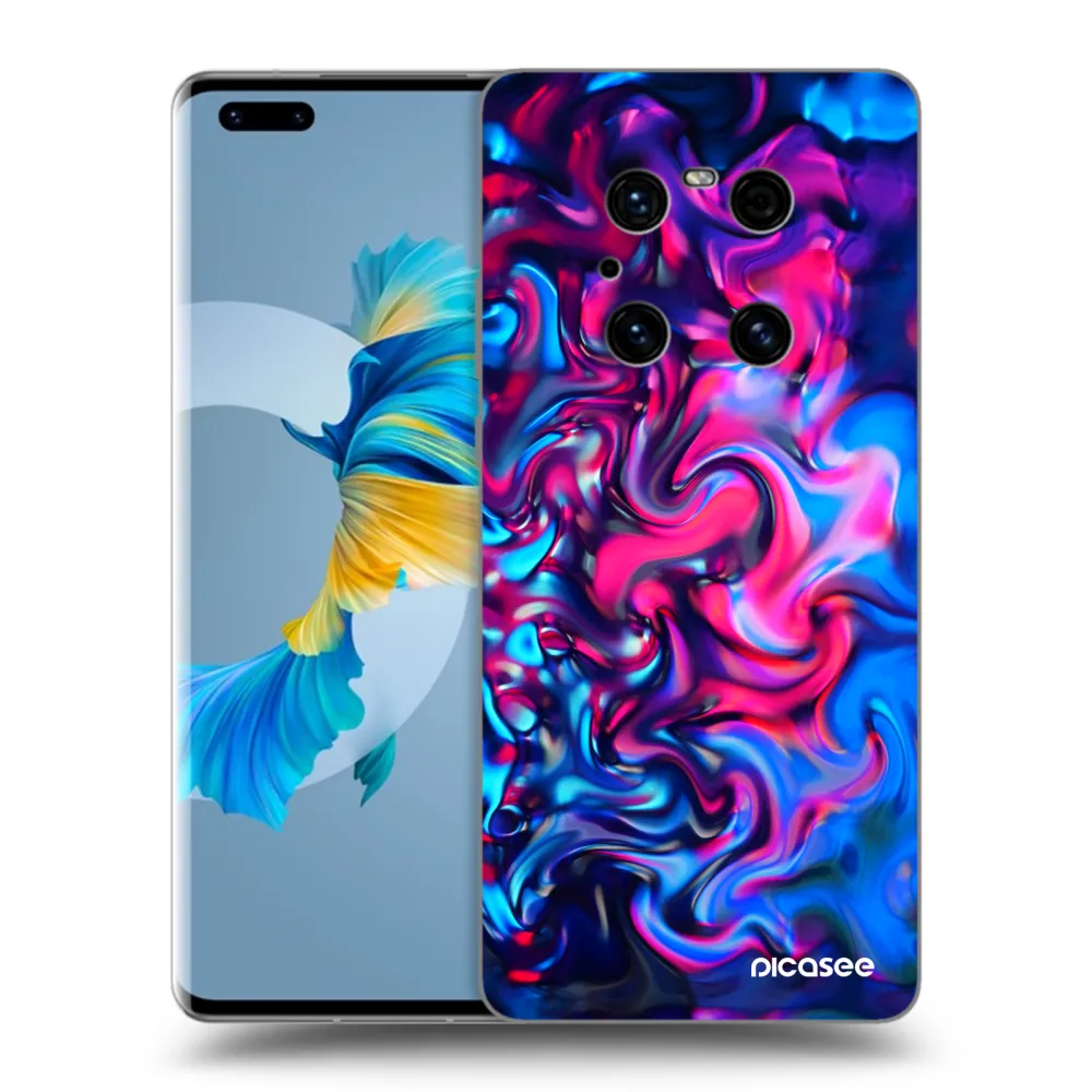 Picasee silikonový černý obal pro Huawei Mate 40 Pro - Redlight