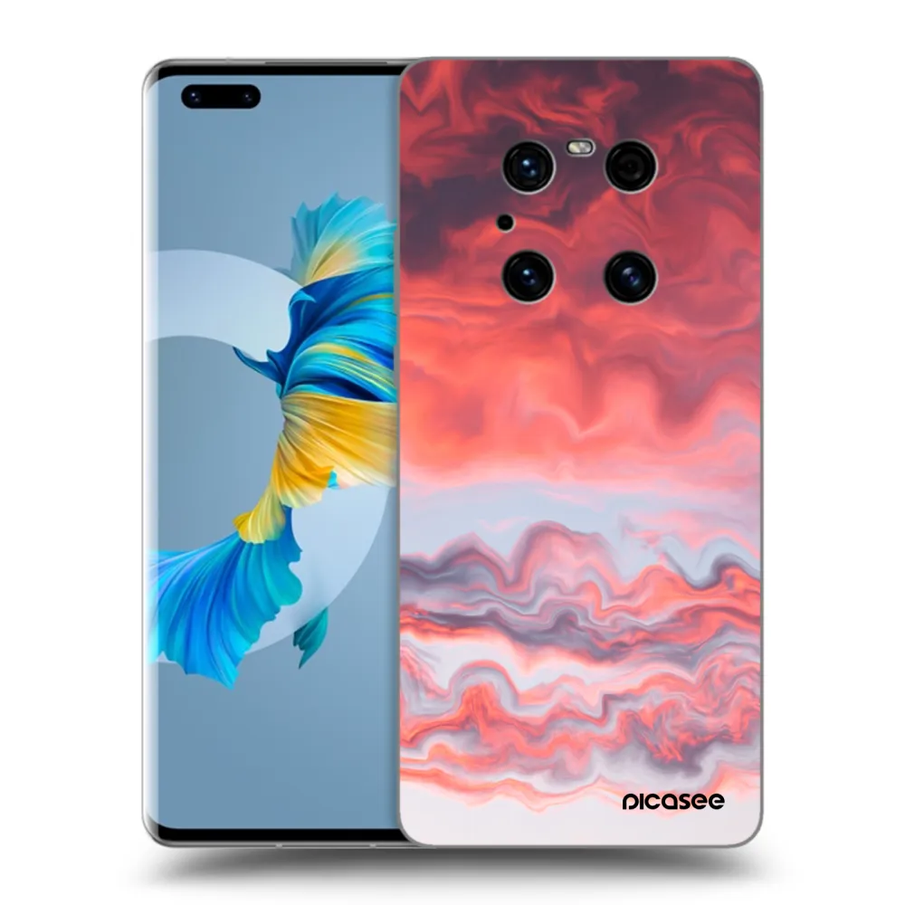 Picasee silikonový černý obal pro Huawei Mate 40 Pro - Sunset
