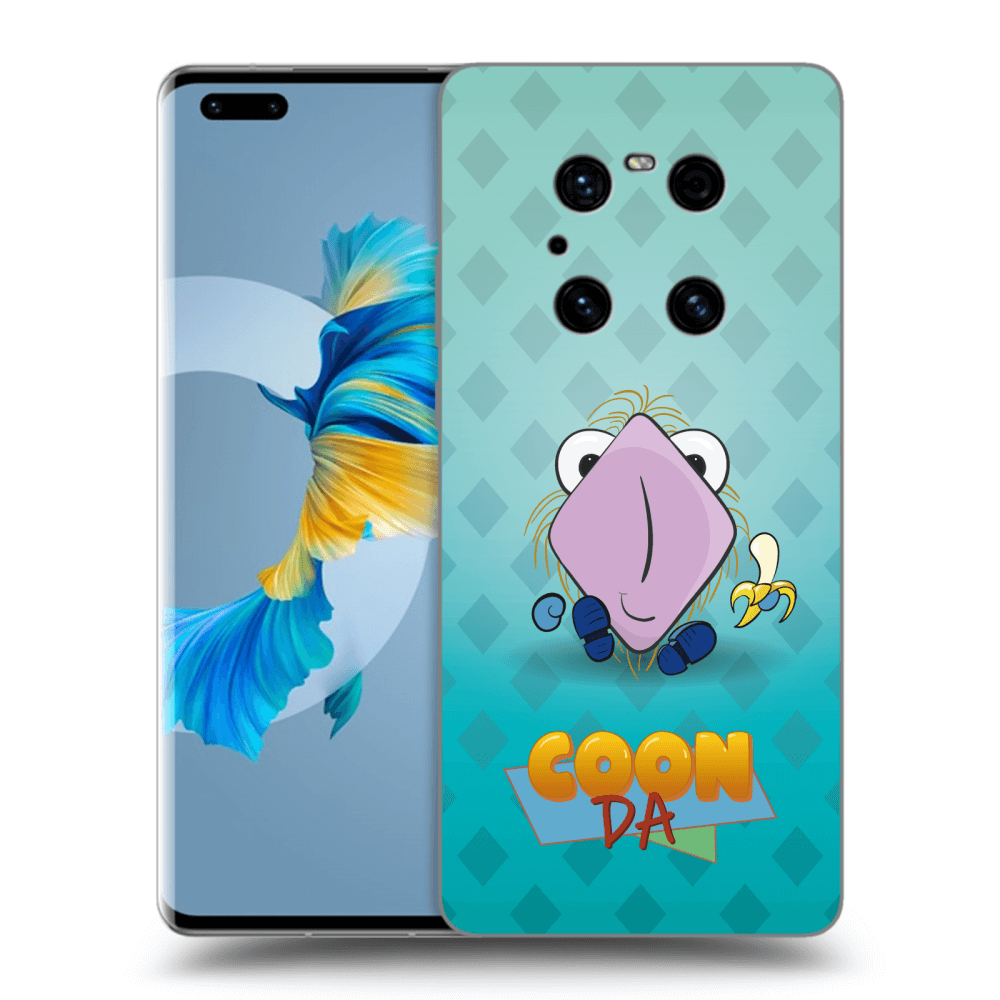 Picasee silikonový černý obal pro Huawei Mate 40 Pro - COONDA chlupatka světlá