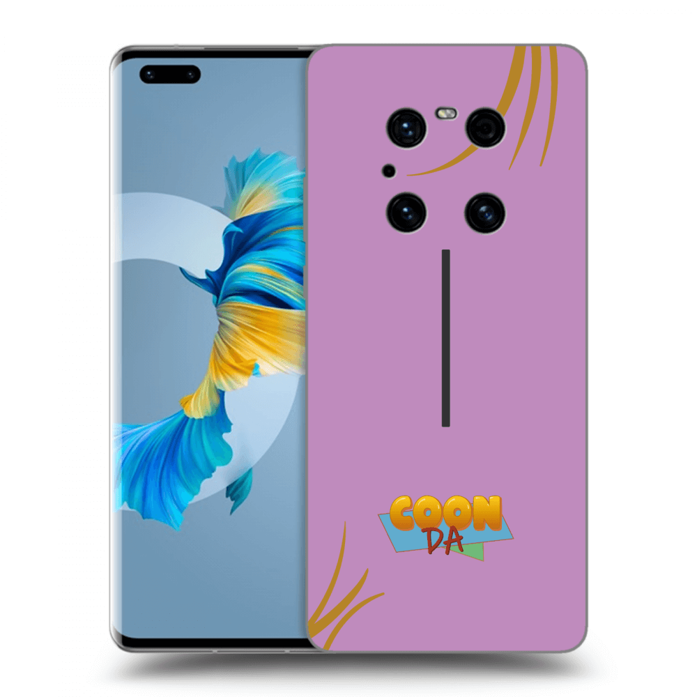 Picasee silikonový černý obal pro Huawei Mate 40 Pro - COONDA růžovka