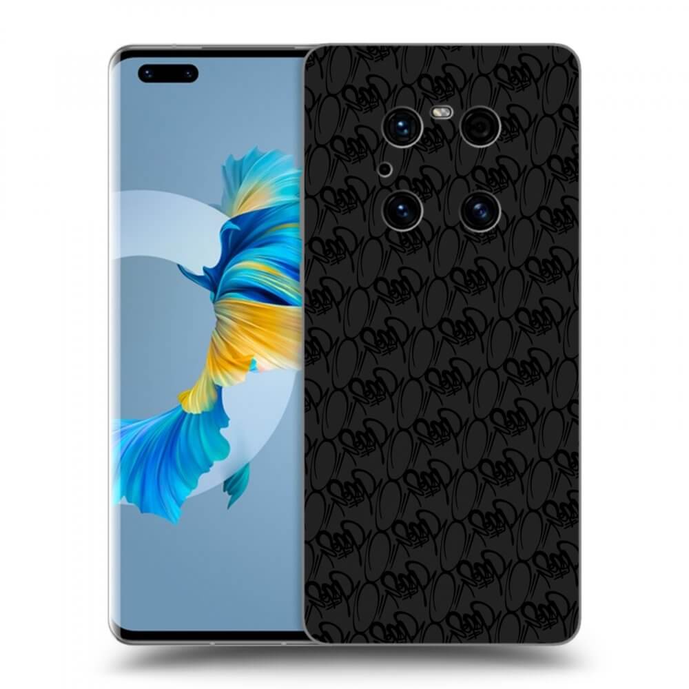 Picasee silikonový černý obal pro Huawei Mate 40 Pro - Separ - Black On Black 2