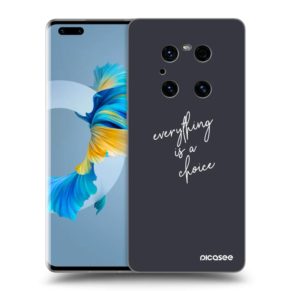 Picasee silikonový černý obal pro Huawei Mate 40 Pro - Vše je na tobě