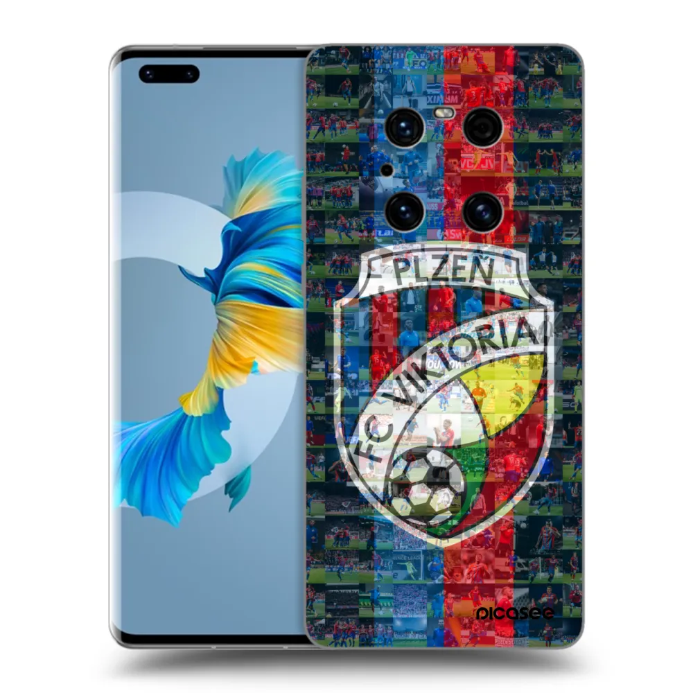 Picasee silikonový černý obal pro Huawei Mate 40 Pro - FC Viktoria Plzeň A