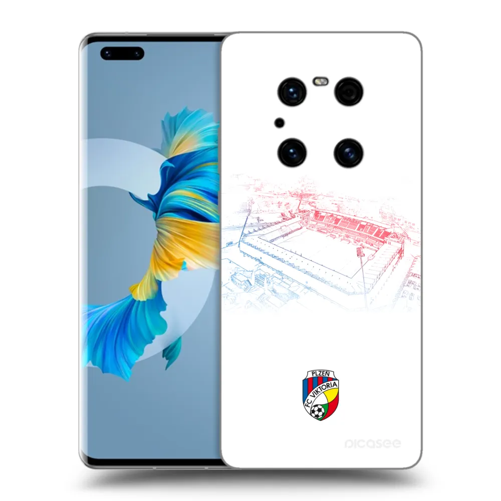 Picasee silikonový černý obal pro Huawei Mate 40 Pro - FC Viktoria Plzeň C