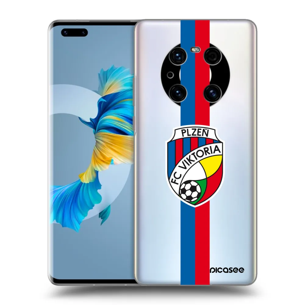 Picasee silikonový průhledný obal pro Huawei Mate 40 Pro - FC Viktoria Plzeň H