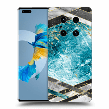 Obal pro Huawei Mate 40 Pro - Blue geometry