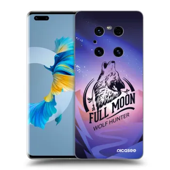 Picasee silikonový černý obal pro Huawei Mate 40 Pro - Vlk