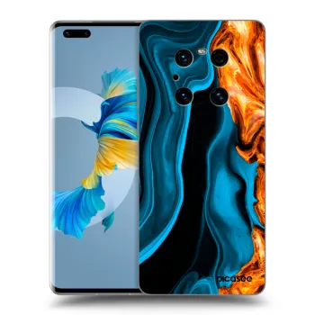 Obal pro Huawei Mate 40 Pro - Gold blue