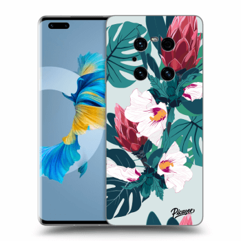 Picasee silikonový průhledný obal pro Huawei Mate 40 Pro - Rhododendron