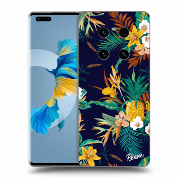 Picasee silikonový černý obal pro Huawei Mate 40 Pro - Pineapple Color