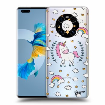 Picasee silikonový průhledný obal pro Huawei Mate 40 Pro - Unicorn star heaven