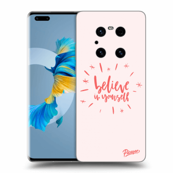 Picasee silikonový černý obal pro Huawei Mate 40 Pro - Believe in yourself