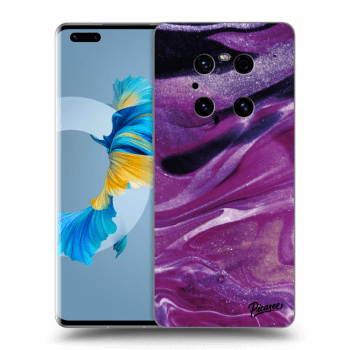 Obal pro Huawei Mate 40 Pro - Purple glitter