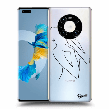 Picasee silikonový průhledný obal pro Huawei Mate 40 Pro - Sensual girl