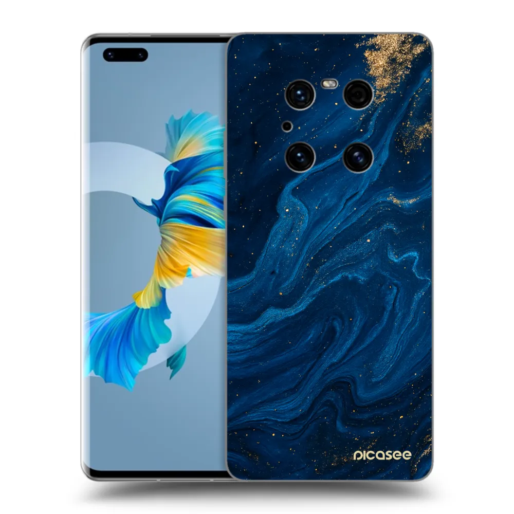 Picasee silikonový černý obal pro Huawei Mate 40 Pro - Blue