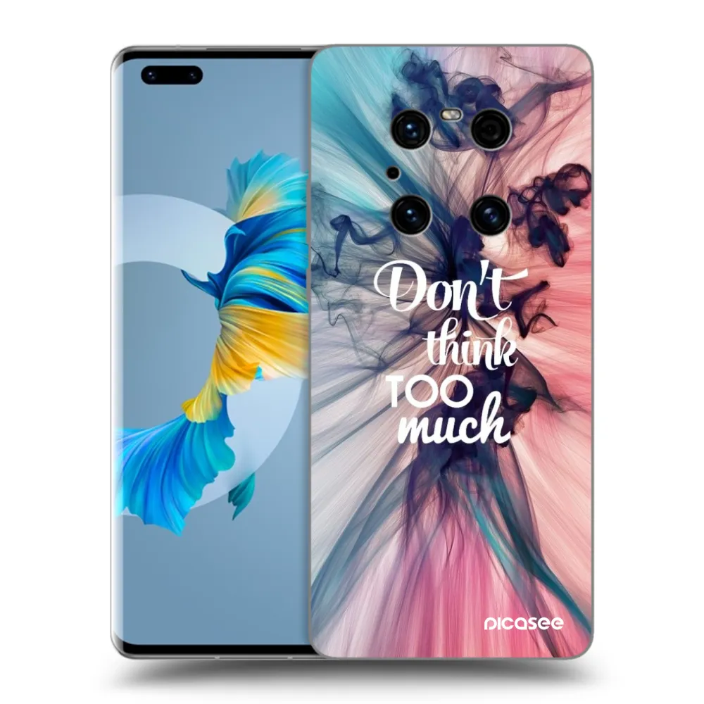 Picasee silikonový černý obal pro Huawei Mate 40 Pro - Nemysli tolik