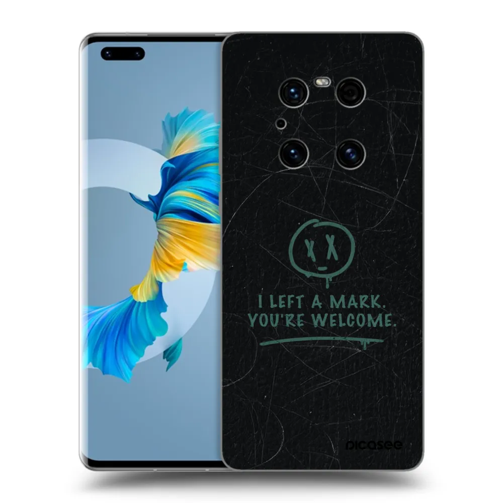Picasee silikonový černý obal pro Huawei Mate 40 Pro - LEFT A MARK