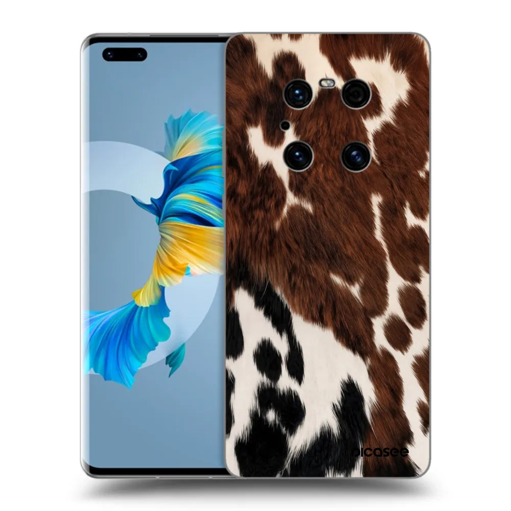 Picasee silikonový černý obal pro Huawei Mate 40 Pro - Rust