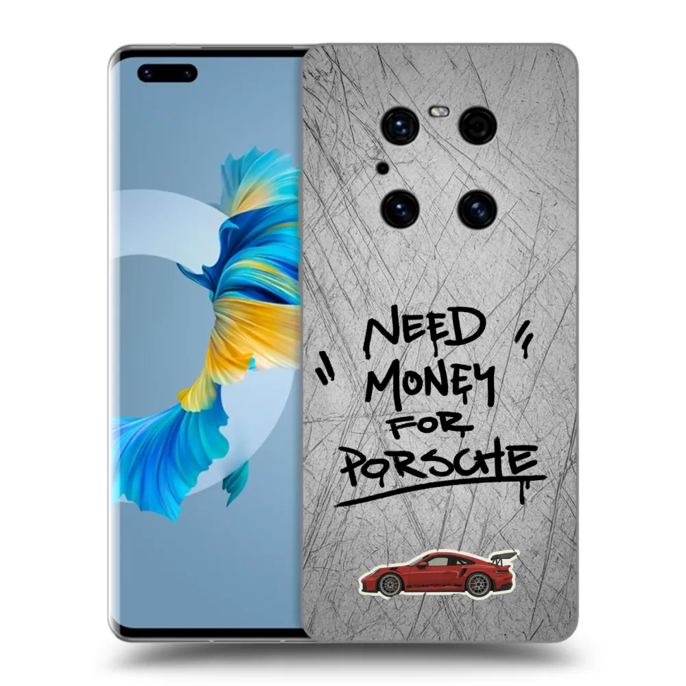 Picasee silikonový černý obal pro Huawei Mate 40 Pro - Grey Drift
