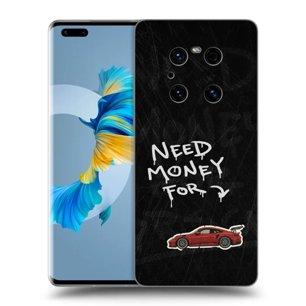 Picasee silikonový černý obal pro Huawei Mate 40 Pro - Track Mode