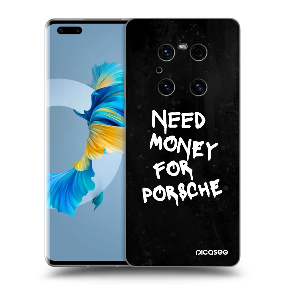 Picasee silikonový černý obal pro Huawei Mate 40 Pro - Black Dollar
