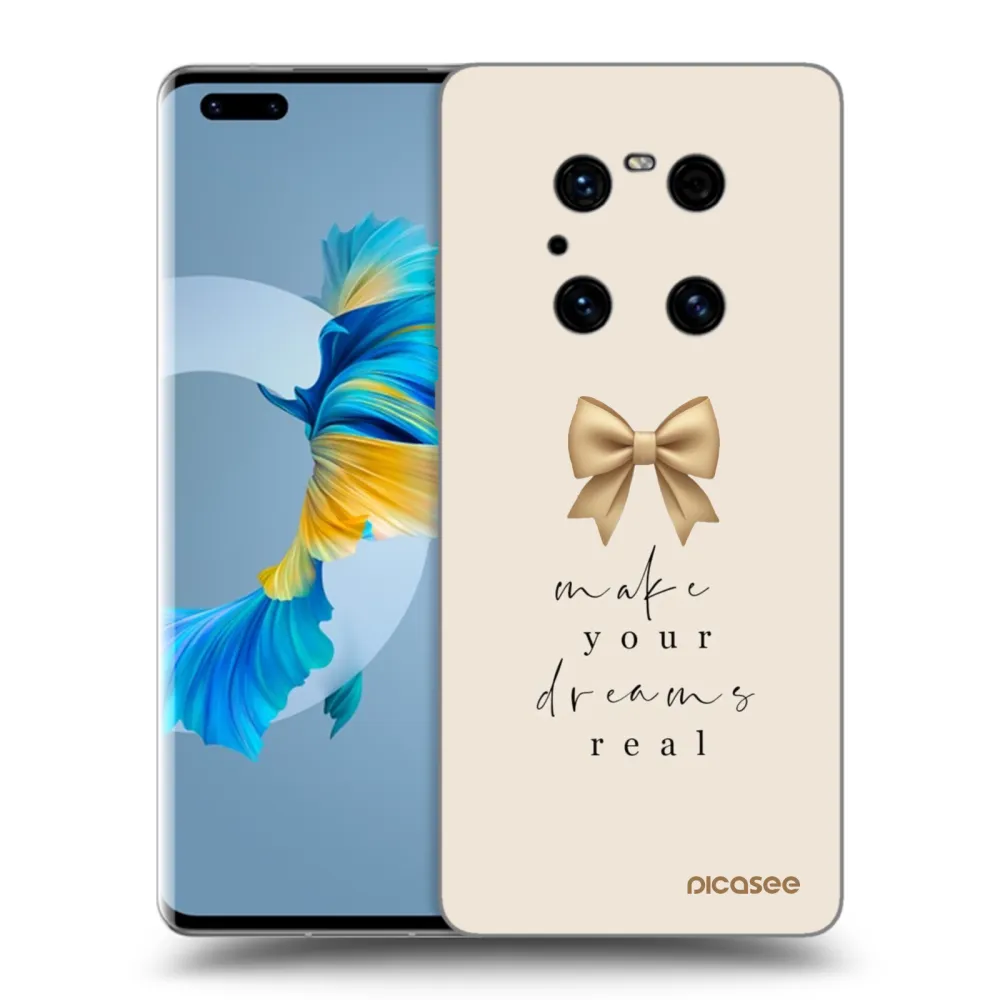 Picasee silikonový černý obal pro Huawei Mate 40 Pro - Golden Dream