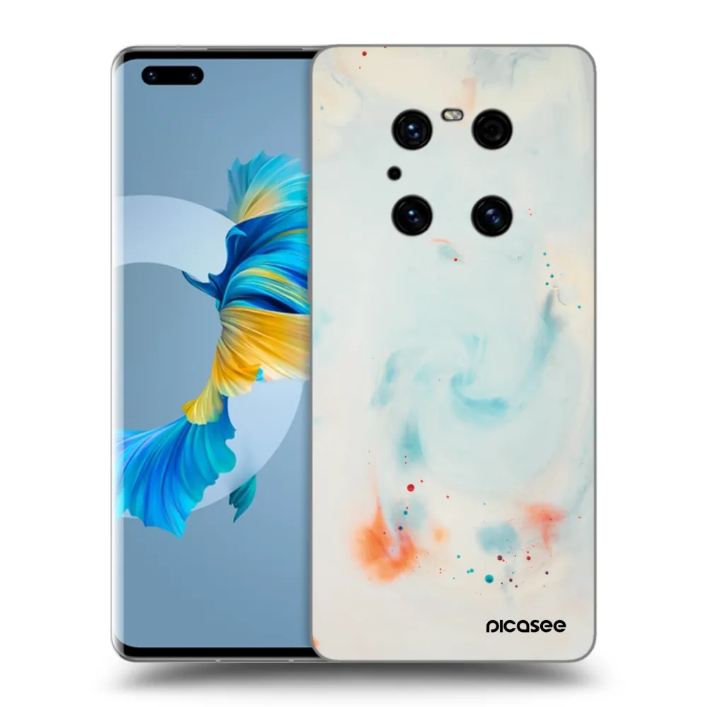 Picasee silikonový černý obal pro Huawei Mate 40 Pro - Splash
