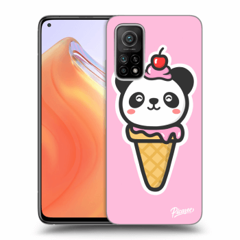 Picasee silikonový průhledný obal pro Xiaomi Mi 10T - Ice Cream Panda