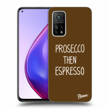 Picasee silikonový černý obal pro Xiaomi Mi 10T Pro - Prosecco then espresso
