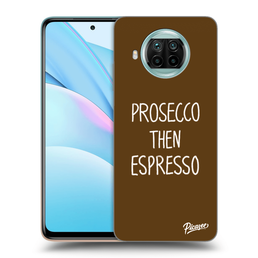 Picasee silikonový černý obal pro Xiaomi Mi 10T Lite - Prosecco then espresso