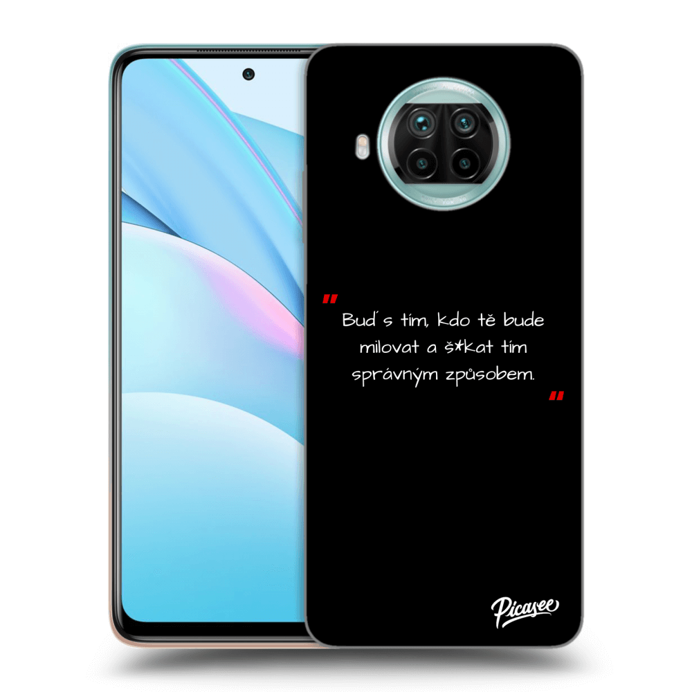 Picasee silikonový černý obal pro Xiaomi Mi 10T Lite - Správná láska Bílá