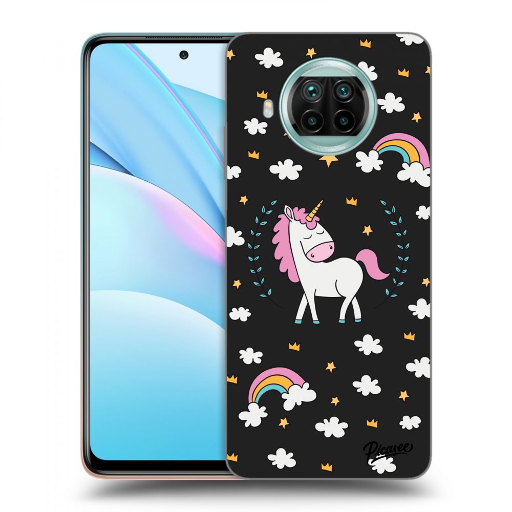 Picasee silikonový černý obal pro Xiaomi Mi 10T Lite - Unicorn star heaven