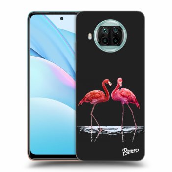 Picasee silikonový černý obal pro Xiaomi Mi 10T Lite - Flamingos couple