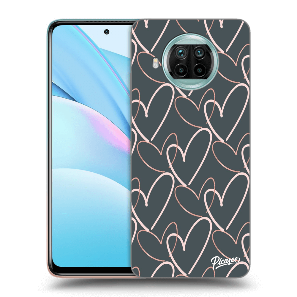 Picasee silikonový černý obal pro Xiaomi Mi 10T Lite - Lots of love