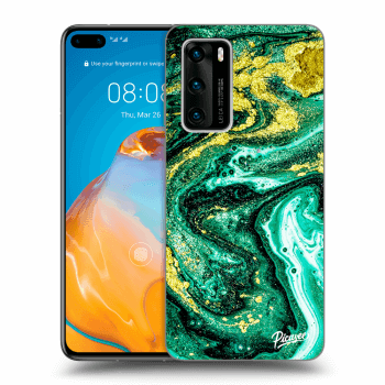 Obal pro Huawei P40 - Green Gold