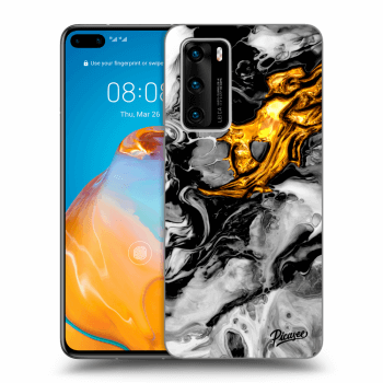 Obal pro Huawei P40 - Black Gold 2