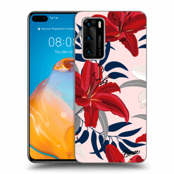 Obal pro Huawei P40 - Red Lily