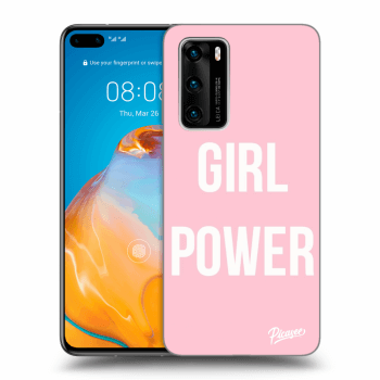 Picasee silikonový černý obal pro Huawei P40 - Girl power