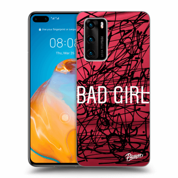 Picasee silikonový černý obal pro Huawei P40 - Bad girl