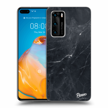 Obal pro Huawei P40 - Black marble