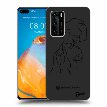 Picasee silikonový černý obal pro Huawei P40 - Forehead kiss