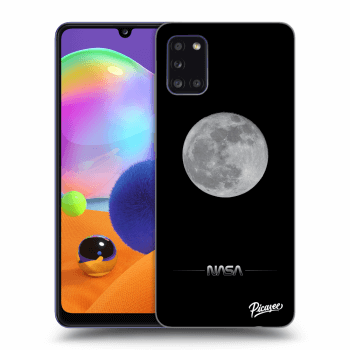 Picasee silikonový černý obal pro Samsung Galaxy A31 A315F - Moon Minimal