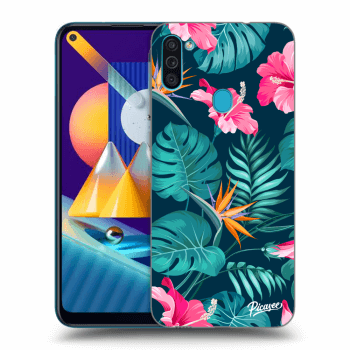 Obal pro Samsung Galaxy M11 - Pink Monstera