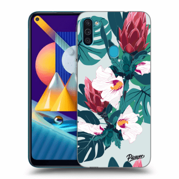 Picasee silikonový černý obal pro Samsung Galaxy M11 - Rhododendron
