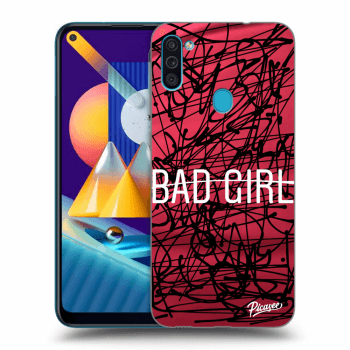 Picasee silikonový černý obal pro Samsung Galaxy M11 - Bad girl