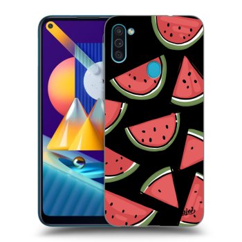 Picasee silikonový černý obal pro Samsung Galaxy M11 - Melone